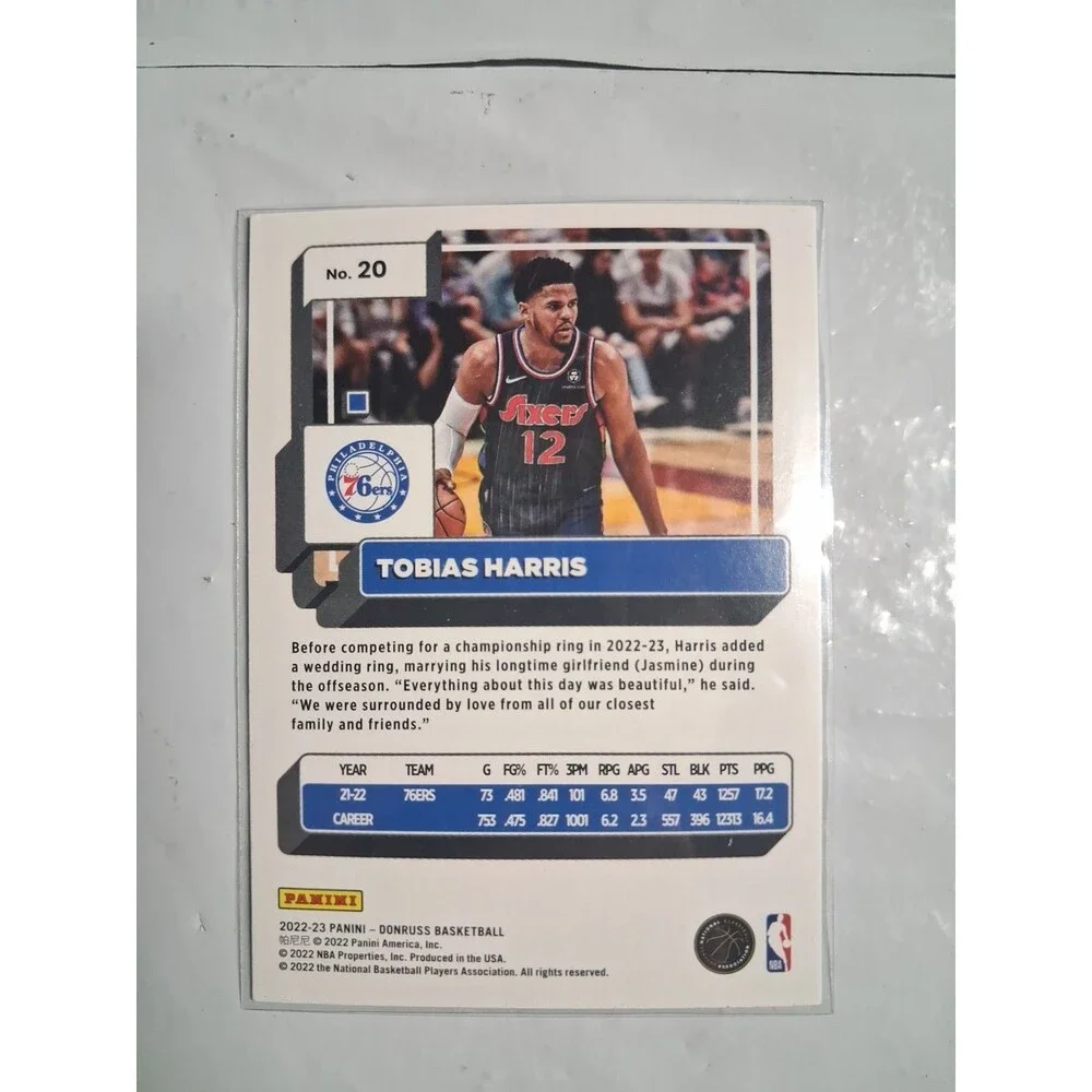 2022-23 Panini Donruss - Tobias Harris #20